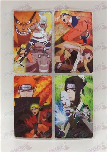 4 PVC Naruto visitkort
