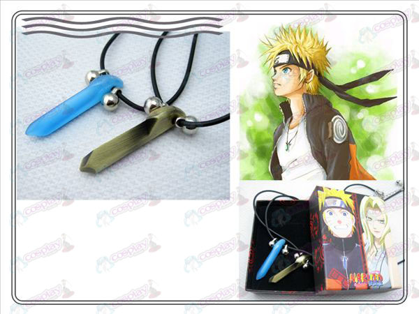 Naruto Naruto Yugen par halsband (blått + brons)