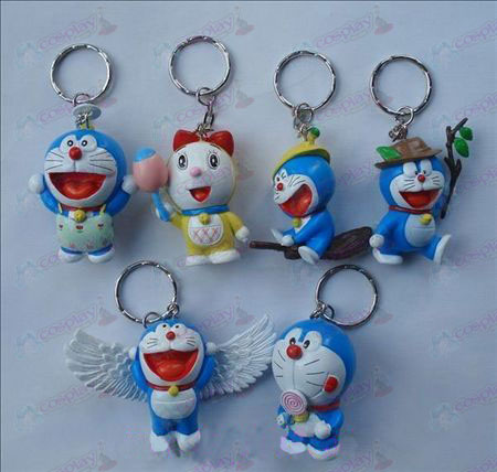 6 Doraemon docka nyckelring