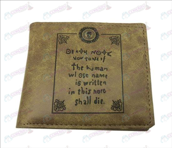Death Note Tillbehör matt plånbok