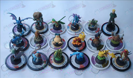 Äkta 18 modeller Pokemon Tillbehör (6cm)