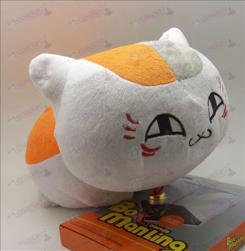 Natsume: s bok Vänner Tillbehör stor vit katt liggande plysch docka (40cm