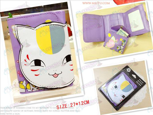 Natsume: s bok Vänner Tillbehör Cat lärare bulk plånbok (med öppna ögon)
