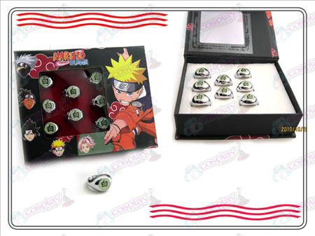 Naruto Xiao Organisation boxades (vit) Word ring