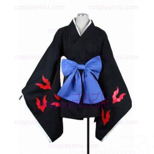 Kamiyomi Mikaduki Kimono Cosplay kostym