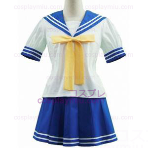 Lucky Star Ry ㄸ ㄽ ㄸ ㄽ Academy Girl Summer Uniform Cosplay Kostym