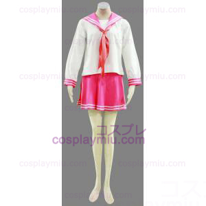 Lucky Star Sakura School Girl Winter School Uniform Cosplay Kostym