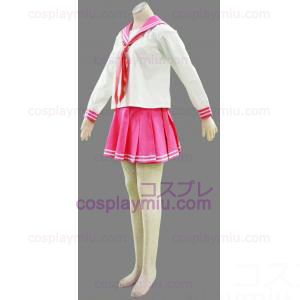 Lucky Star Sakura School Girl Winter School Uniform Cosplay Kostym