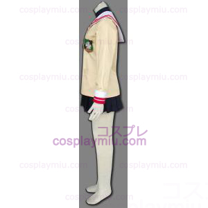Clannad Osaka Grön Achievement Badge Cosplay Kostym