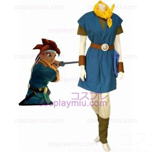 Chrono Trigger Chrono Uniform Duk Cosplay Kostym