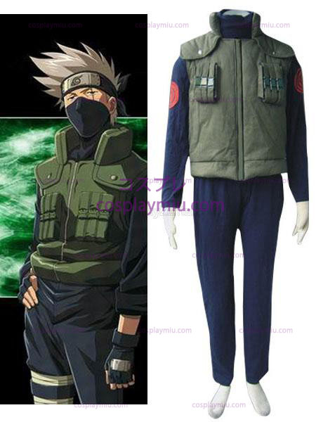 Naruto Hattake Kakashi dolda blad byn Konoha Jounins Cosplay Uniform