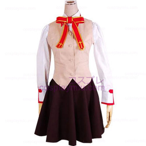 Fate / stay night Homurabara Gakuen Flicka Uniform Cosplay Kostym