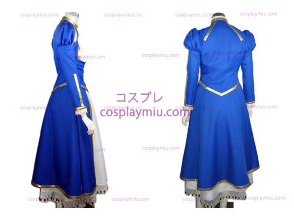Fate stay night Saber cosplay dräkt