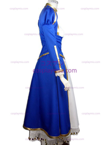 Fate stay night Saber cosplay dräkt