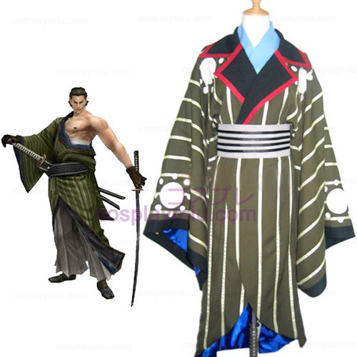 Sengoku Basara 2 Katakura Kojyuurou Cosplay Kostym