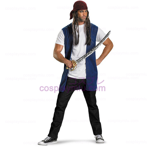 Pirates of the Caribbean - Kapten Jack Sparrow Adult Kostymer Kit
