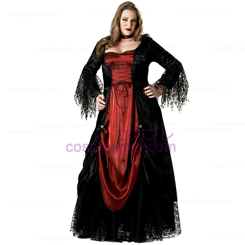 Gotisk Vampira Elite Collection Vuxen Plus kostym