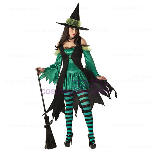 Emerald Witch Vuxen Kostym