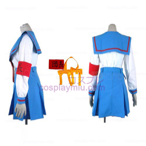 Haruhi Suzumiya Girl uniform Asahina Mikuruen Cosplay Kostym