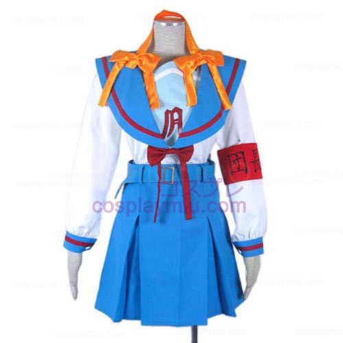 Haruhi Suzumiya Girl uniform Asahina Mikuruen Cosplay Kostym