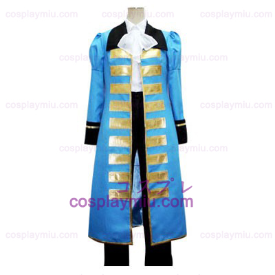 Hetalia Axis Powers Blue Frankrike Cosplay Kostym