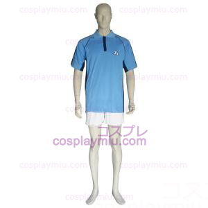 Den Prince Of Tennis Jyousei Shounan Ljusblå och vit Cosplay Kostym