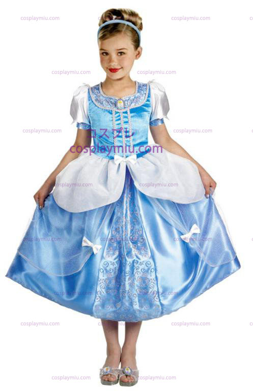 Cinderella Deluxe Childrens Halloween kostym i storlek (4-6x)