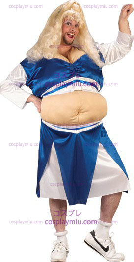 Cheerleader Fat Suit Adult kostym