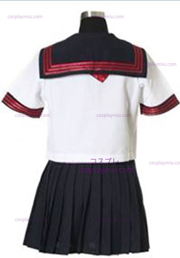 Korta ärmar Sailor skoluniform Cosplay Kostym