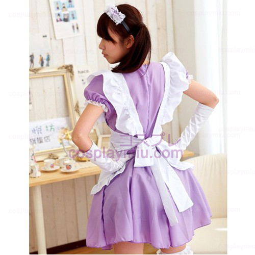 Lolita Ainme Cosplay Kostym / Purple Maid Kostymer
