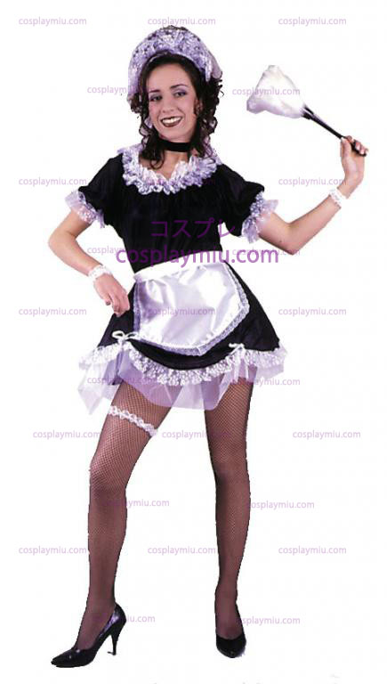 French Maid Vuxen Cosplay Kostym