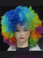 Halloween explosivt färgrika Peruker-Multi-färgade clown peruk