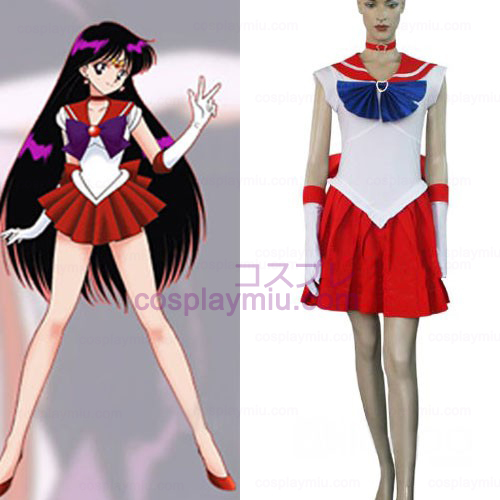 Sailor Moon Sailor Mars Raye Hino Halloween Cosplay Dräkter