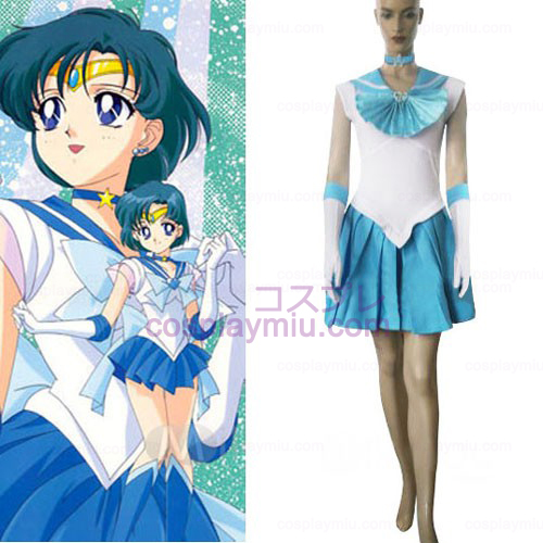 Sailor Moon Sailor Merkury Cosplay Kostym