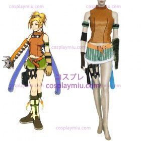 Final Fantasy X Rikku Kvinnor Cosplay Kostym