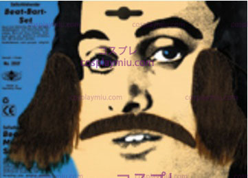 Mustache Polisonger Svart