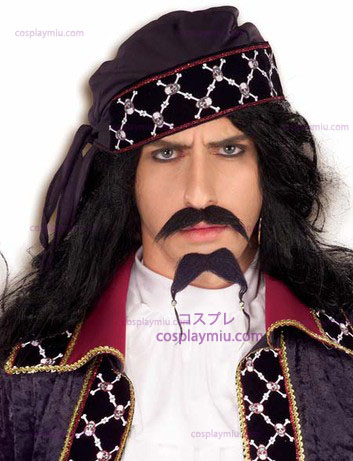 Pirate mustasch och skägg