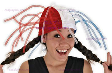 Perukergly Worm Patriotisk hatt