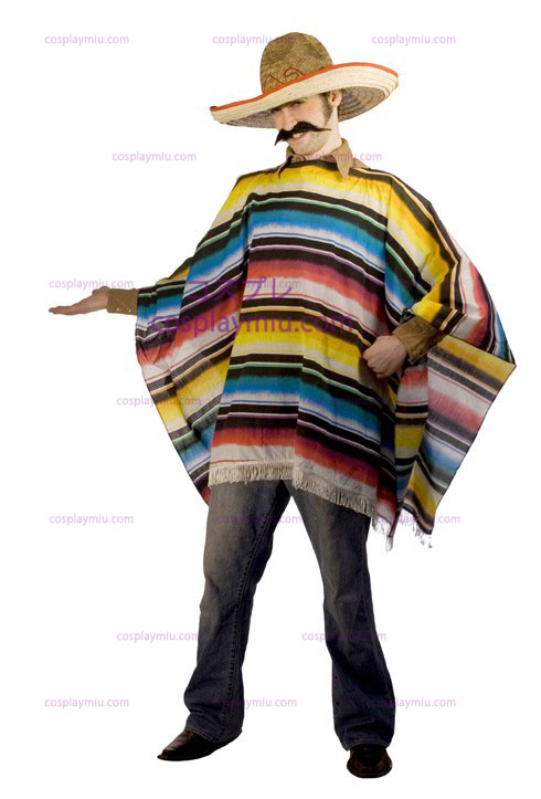 Mexican Serape & Sombrero Adult kostym