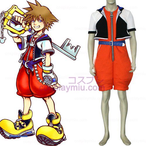 Kingdom Hearts 1 Sora Män s Cosplay Kostym