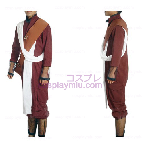 Naruto Shippuden Gaara Red Cosplay Kostym och Set Tillbehör