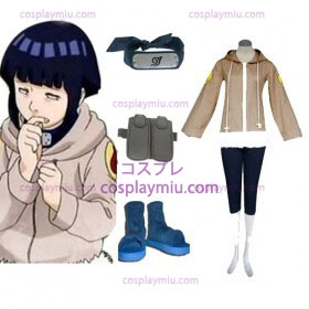 Naruto Hinata Hyuga Deluxe Cosplay Kostym och Set Tillbehör