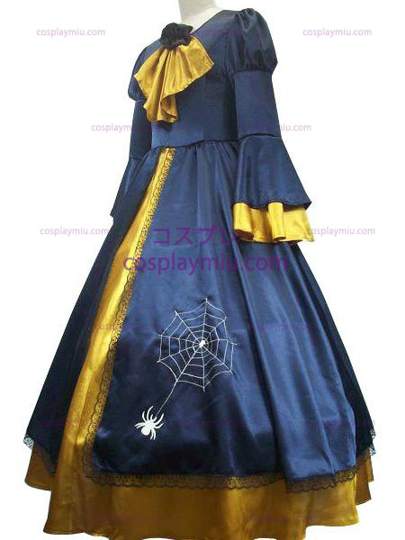 Vocaloid Kagamine Rin blått och gult Cosplay Dräkter Dress
