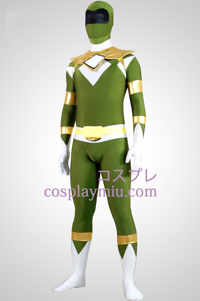 Mighty zentaiin Grön Ranger Lycra Spandex Zentai Suit