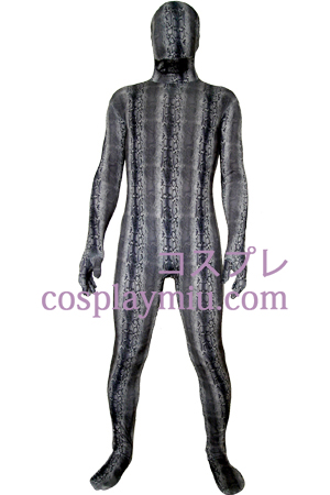 Svart Digital tryck Lycra Zentai Suit