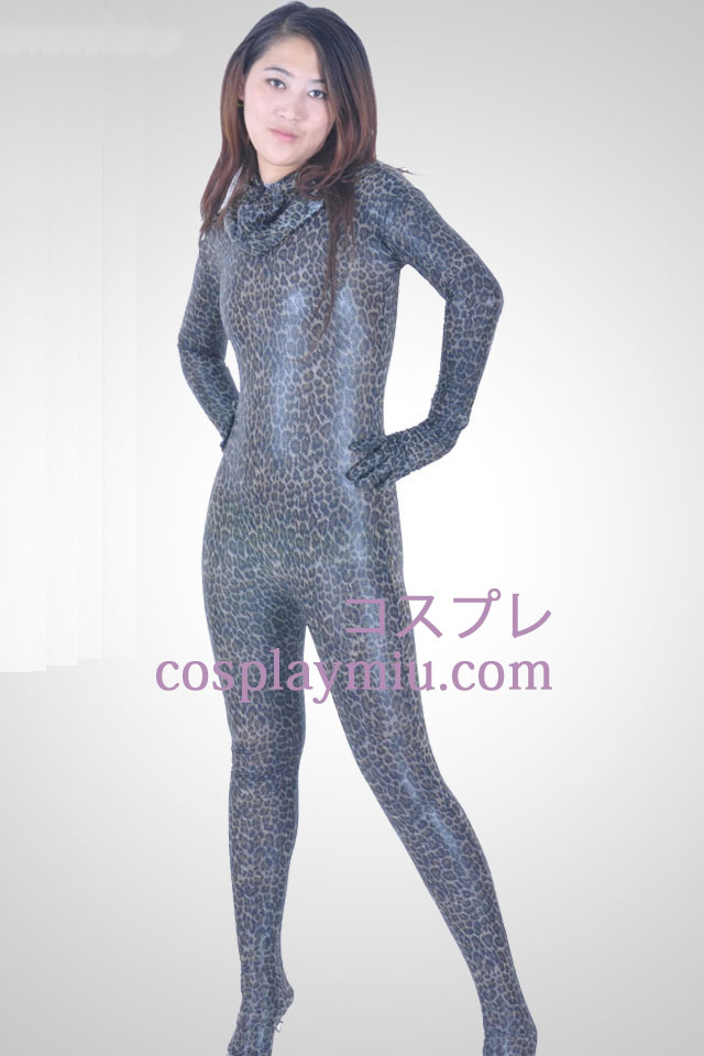 Unisex metallskimrande Zentai Suit