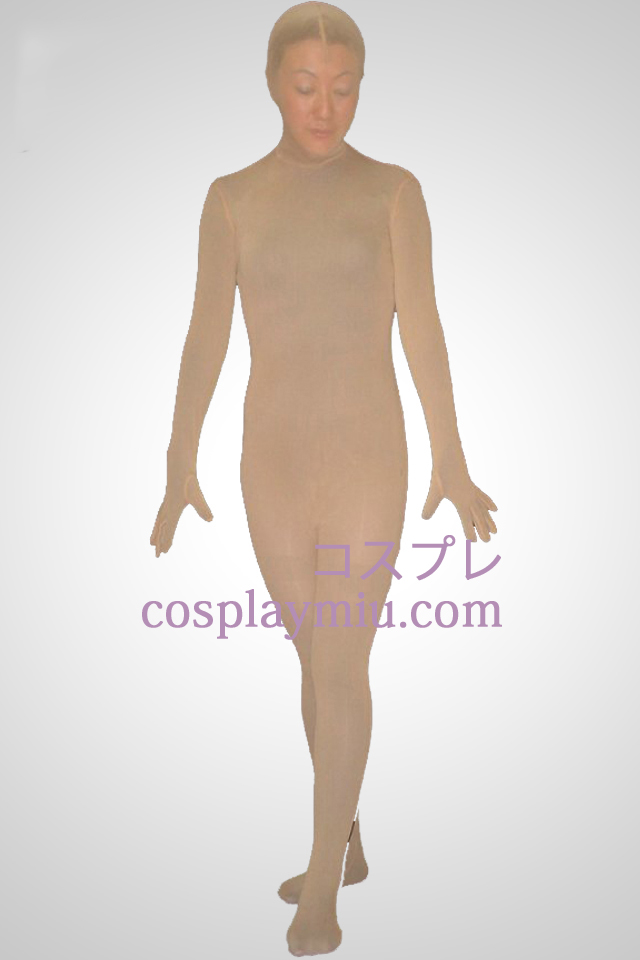 Naken hudfärg Silk Lycra Spandex Unisex Zentai Suit