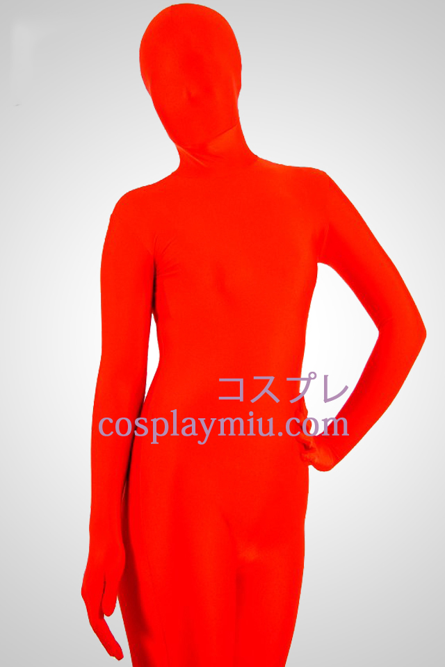 Röd Lycra Spandex Unisex Zentai Suit