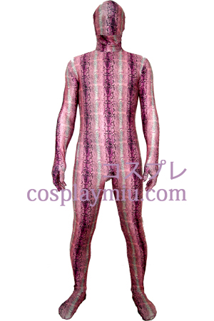 Pink Digital tryck Lycra Zentai Suit