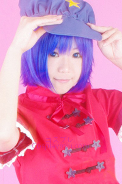 Touhou Project Miyako Yoshika Mörkblå peruk